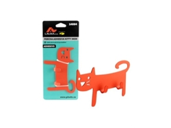 Percha adhesiva para gatos con 2 ganchos de acero inoxidable de Lauxa Home en colores surtidos.
