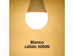12 bombillas LED de 220 V, esféricas, 270°, Mdug (blanco cálido, 20 W, casquillo E27)