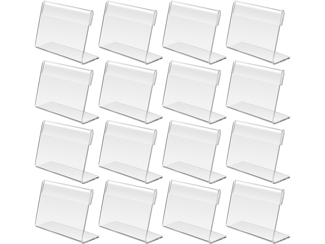 Juego De 36 Mini Portatarjetas De Acrílico Transparente De 1,4 Mm (9 X 6 Cm).