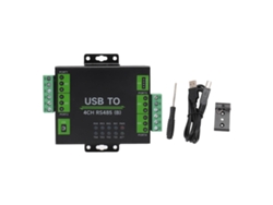 Conversor Adaptador Aislado De Grado Industrial Usb A 4ch Rs485 Para Sistemas Operativos Windows, Linux, Os X Y Android