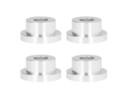 4 Piezas Buje Elevador De Manillar Billet Cnc Sólido Aleación De Aluminio T6 Accesorio Kit Para Fxr Plata