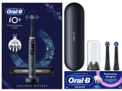 Cepillo de dientes eléctrico conectado para padres - Oral-B - 0RA8006530069199 - Edición navideña 10 9 - Negro - Movimiento oscilante/rotatorio
