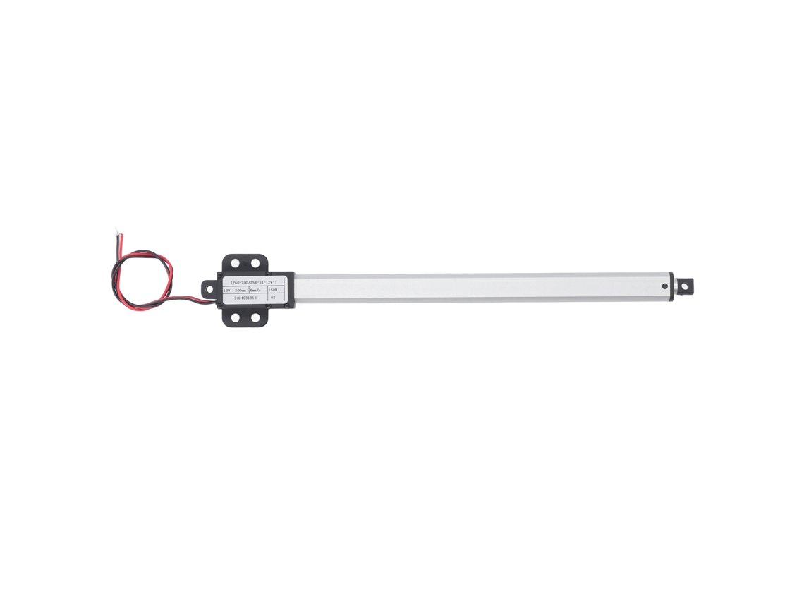 Actuador Lineal Eléctrico Micro 200mm Alzado Automático 150n 4mm/s Dc12v