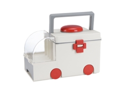 Caja De Almacenamiento De Medicamentos Portátil Con Forma De Ambulancia Y Asa Para Uso Doméstico.