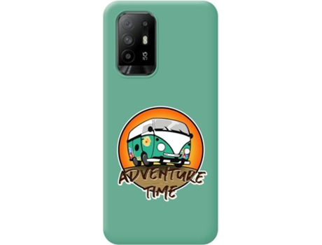 Carcasa para Oppo A94 5G TUMUNDOSMARTPHONE Silicona Líquida Dibujos Verde