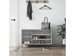 Mueble Zapatero | Armario Zapatero Madera Contrachapada Gris Sonoma 102x36x60 Cm