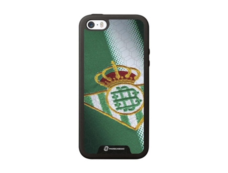 Funda Móvil Oficial Real Betis Fc para iPhone 5 PHONECASES3D Piel Sintética Negro