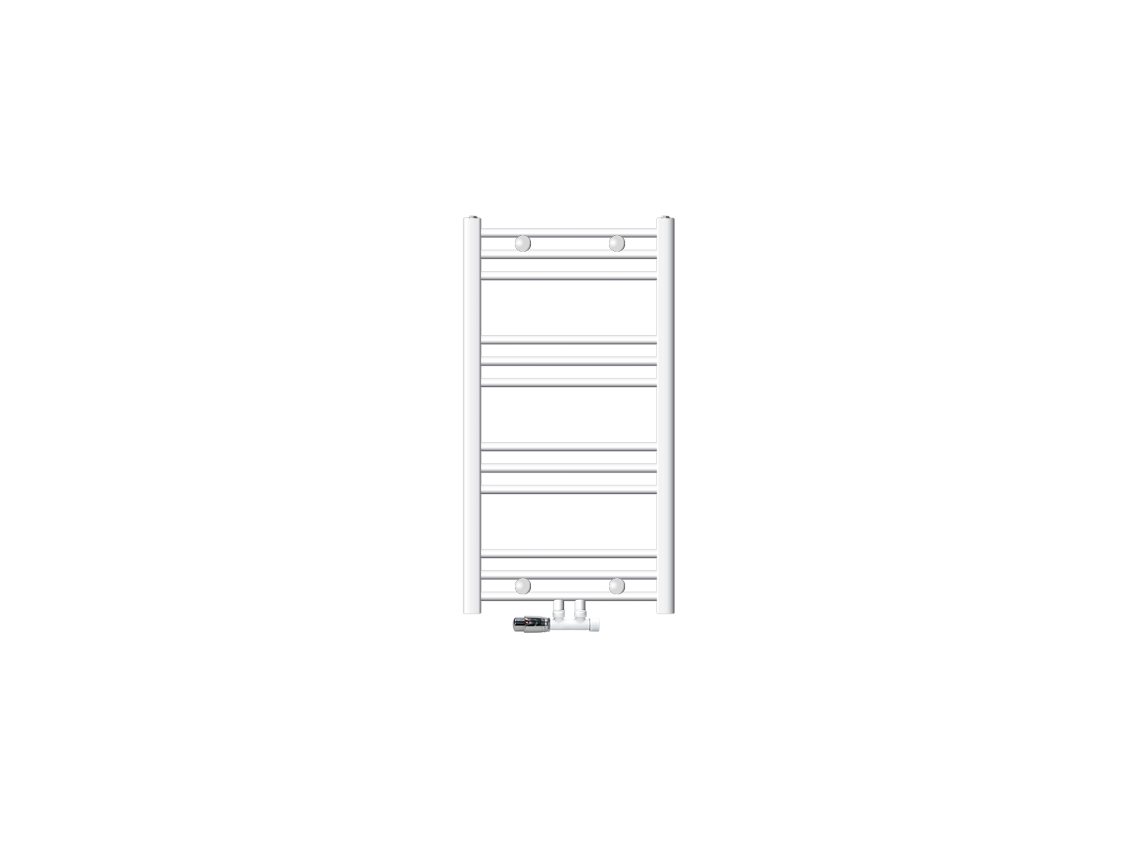 Radiador de baño Sahara 500x800 mm Blanco Derecha Luxebath