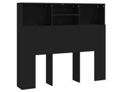 Mesilla de noche 120x19x103,5 cm Negro MAISON EXCLUSIVE