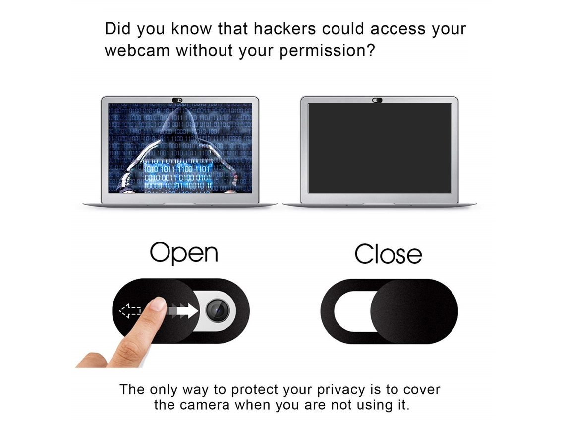 Tapa Universal Deslizante Para Cámara Web De Plástico, Protector De Privacidad Para Smartphone, Tablet, Pc Y Portátil.