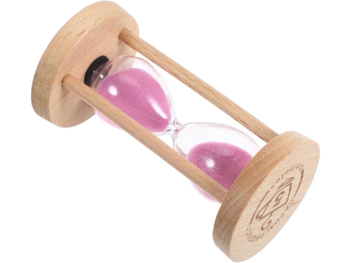 Reloj de arena creativo de madera con cristal para decoración de cocina y temporizador multifuncional para lavar platos Vayotoy