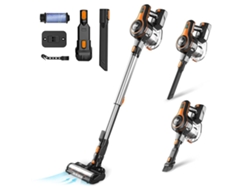 Aspiradora vertical inalámbrica Inse S600, succión de 25 kPa, autonomía de 40 min, luz LED naranja