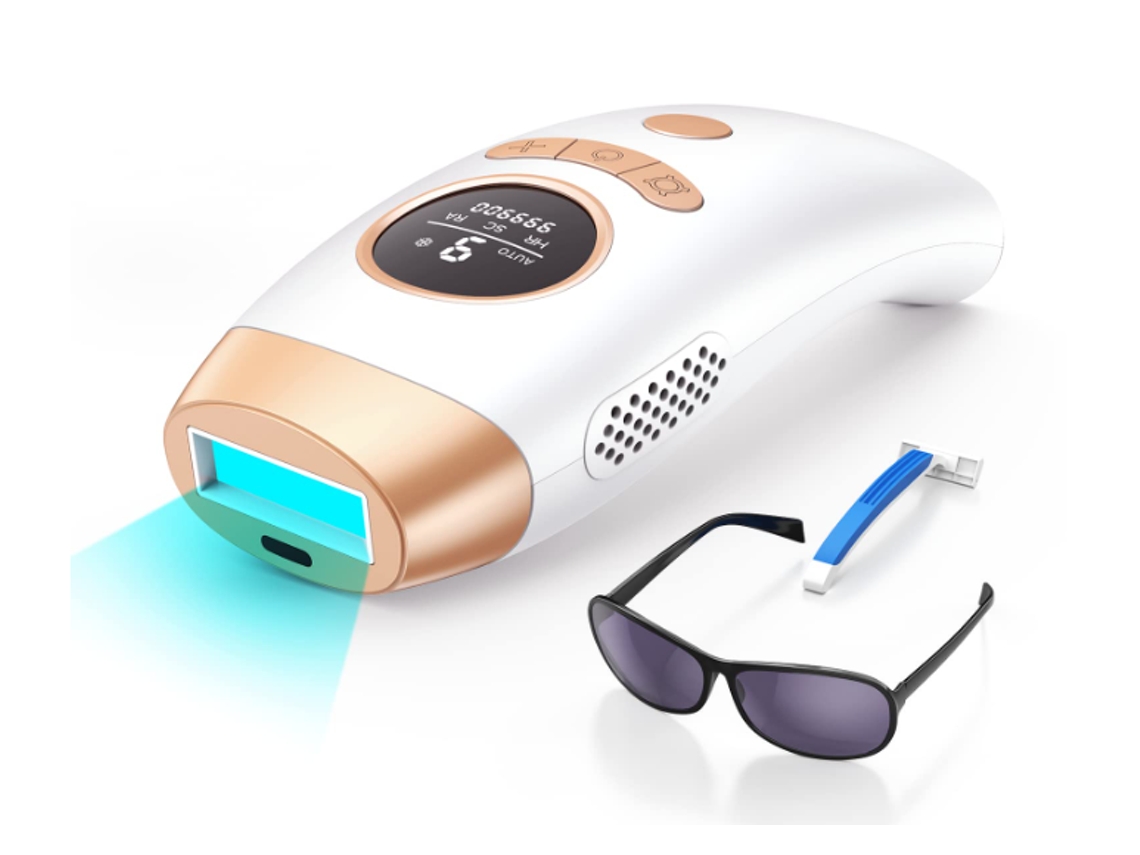 Depiladora de luz pulsada YIZHOOD Dlp639 blanca