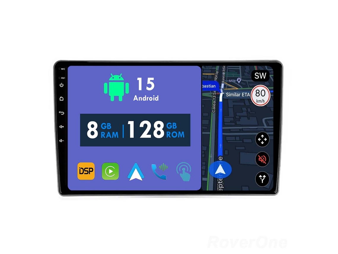 Coche Radio Android Auto Autoradio 8GB RAM 128G ROM CarPlay Navegación GPS Pantalla Táctil RoverOne para Nissan X-Trail X Trail XTrail 1 T30 2000 - 2007 