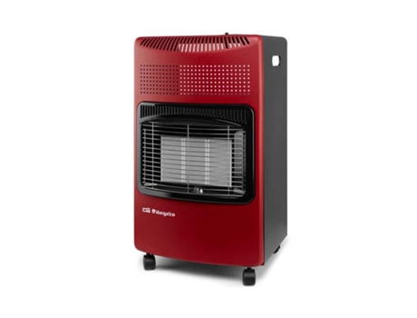 Estufa Cerámica a Gas Roja ORBEGOZO, 4200 W, Gas butano y/o propano Clase energética A.