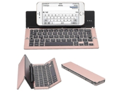 Teclado inalámbrico 3.0 portátil de aleación de aluminio, plegable, con Bluetooth, para tableta, PC y portátil Everley891 (Precio de compra)