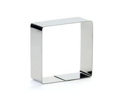 Molde Emplatador Inox. Cuadrado 9x4 Cm 2193