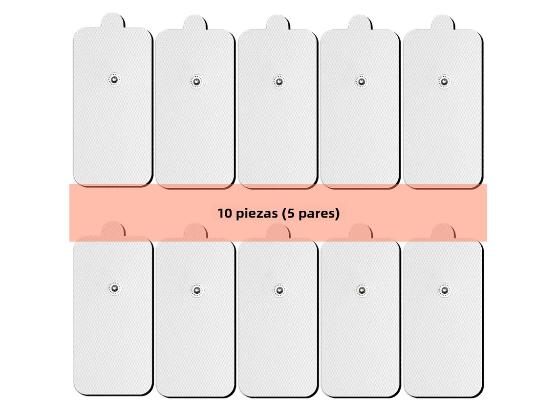 (9 X 5 Cm, 10 Piezas) Parche De Estimulación Muscular Ems, Electrodo De Gel Autoadhesivo No Tejido