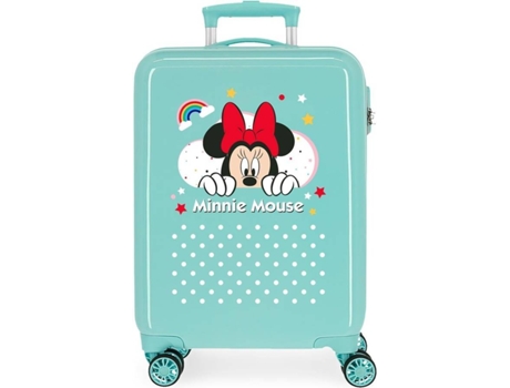 Maleta de Viaje DISNEY Minnie Rainbow (Cabina - Verde - 38 x 55 x 20 cm)