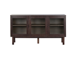Aparador de MDF con cristal, ALEXANDRA HOUSE LIVING, 140x40x75cm
