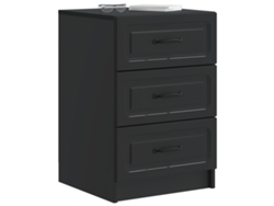 Maison Exclusive - Armario De Noche Negro 43 X 41 X 63,5 Cm Madera De Ingeniería
