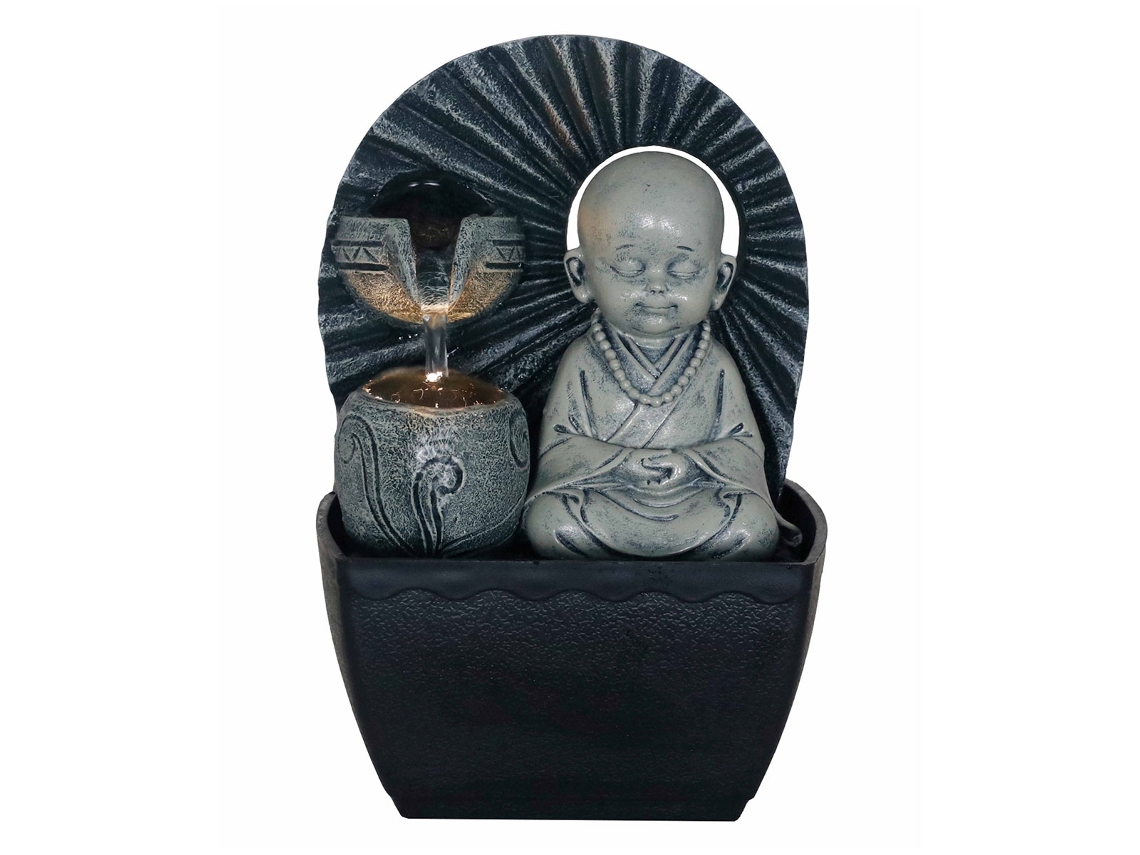 Signes Grimalt - Figuras Decorativas | Budas Decorativos - Figura Fuente de Buda - 19x12,5x13,5 cm