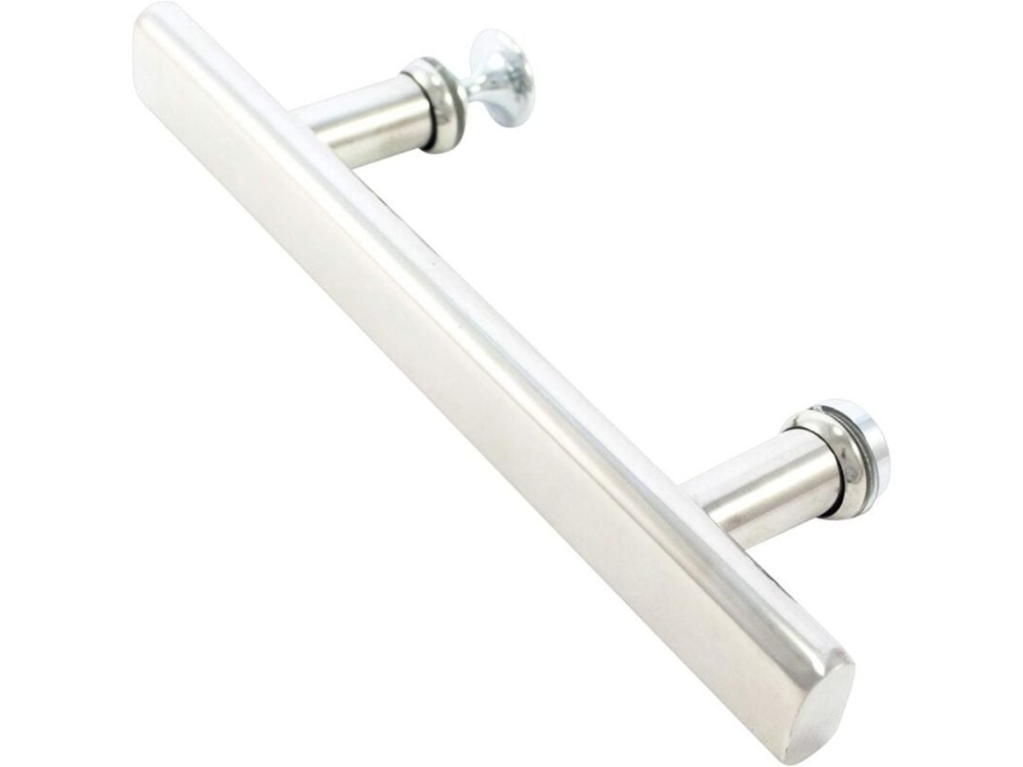 Manija de puerta de ducha de acero inoxidable, 140 mm, espacio entre orificios de 14 cm Jortmrd