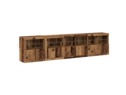 Maison Exclusive - Aparador Led Madera Vieja 283 X 37 X 67 Cm Madera De Ingeniería
