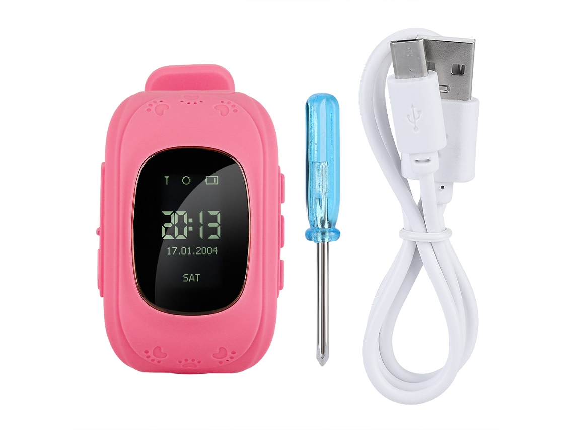 Reloj Teléfono Para Niños Con Seguimiento Lbs Anti-pérdida Y Pantalla Táctil Segura (rosa)