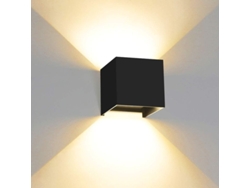2026-lámpara De Pared Led 12w Ip65 Aluminio Ángulo Ajustable Interior Exterior Baño Salón Dormitorio Negro 3000k