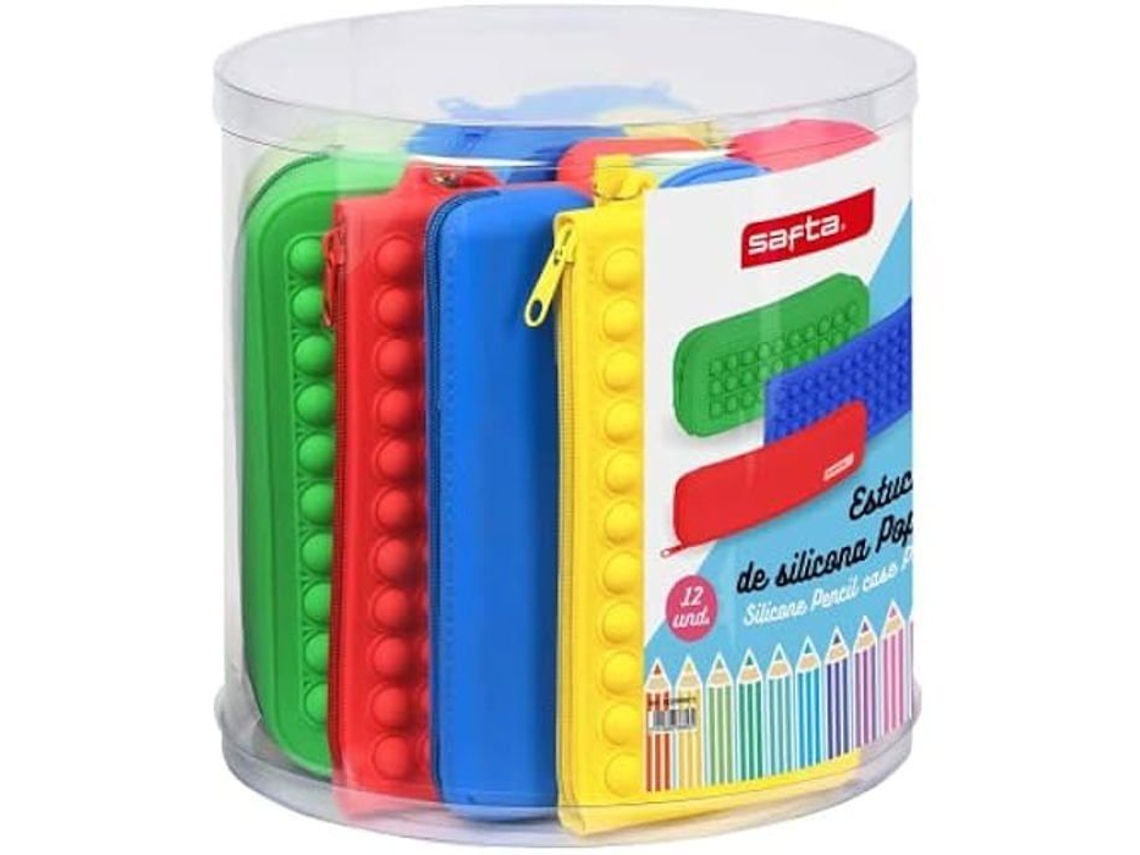Bolsa Escolar SAFTA Pop It Multicolor Juego 12 Piezas