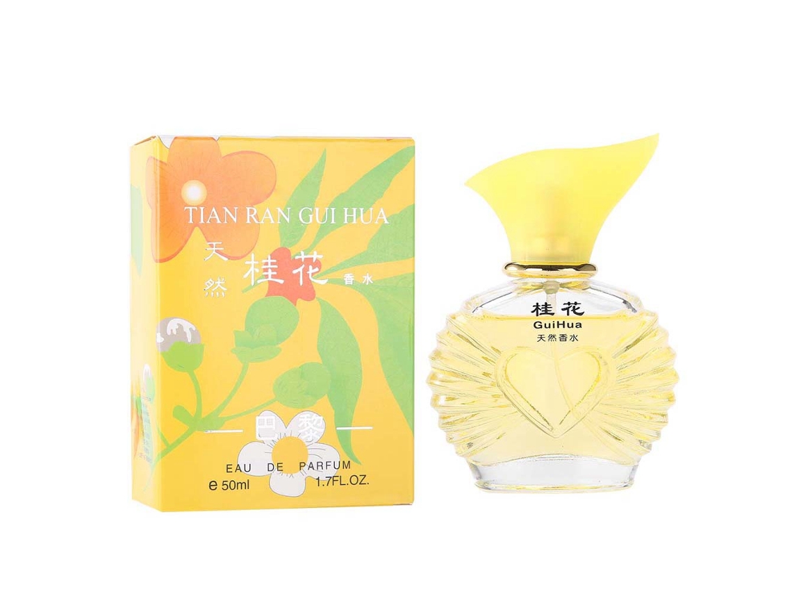 Perfume de mujer (de larga duración, con fragancia natural de osmanto)