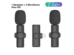 Mini micrófono de solapa inalámbrico, compatible con grabación de audio y video, incluye clip. Mdug (iOS 1 a 2)