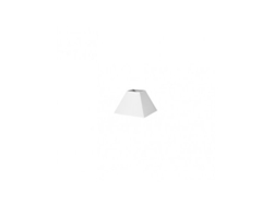 Pantalla Piramide Mezzo E27 Blanco 15dx8dx11h Tejido Popelin