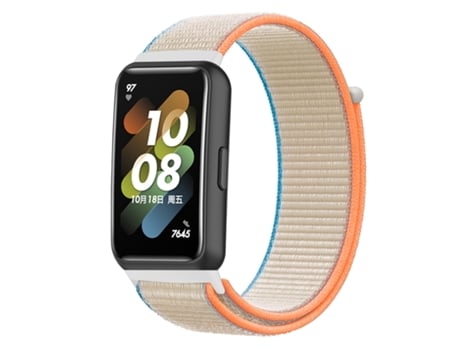 Correa de reloj inteligente para Huawei Band 7 Correa de reloj con hebilla de nailon (blanco leche)