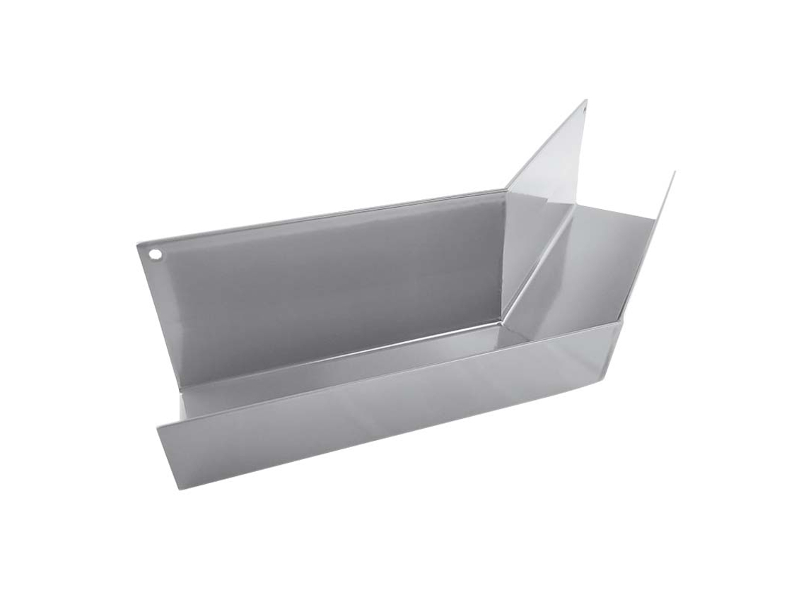Esquina de canalón de aluminio Renoplast® Rk65, ángulo exterior de 135°, gris, canalones, canalón de lluvia