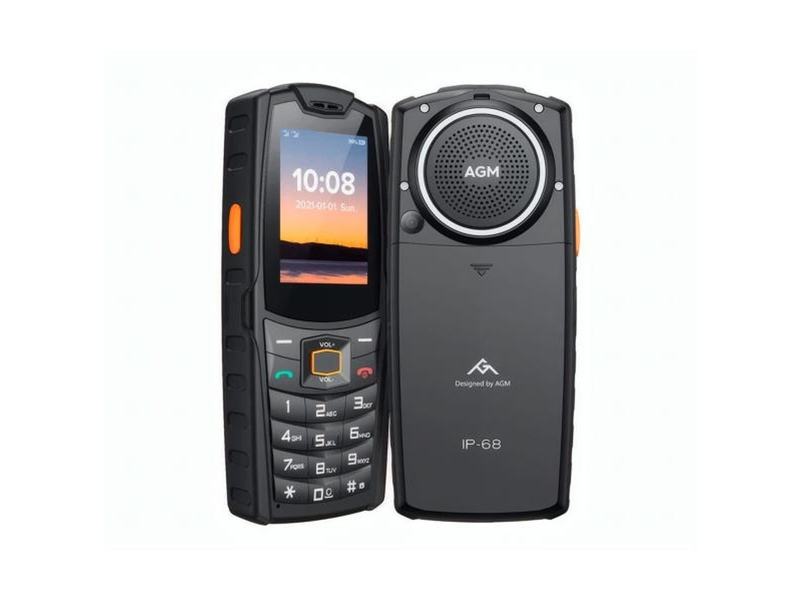 Móvil rugerizado M6 4g negro de 2,4 AGM