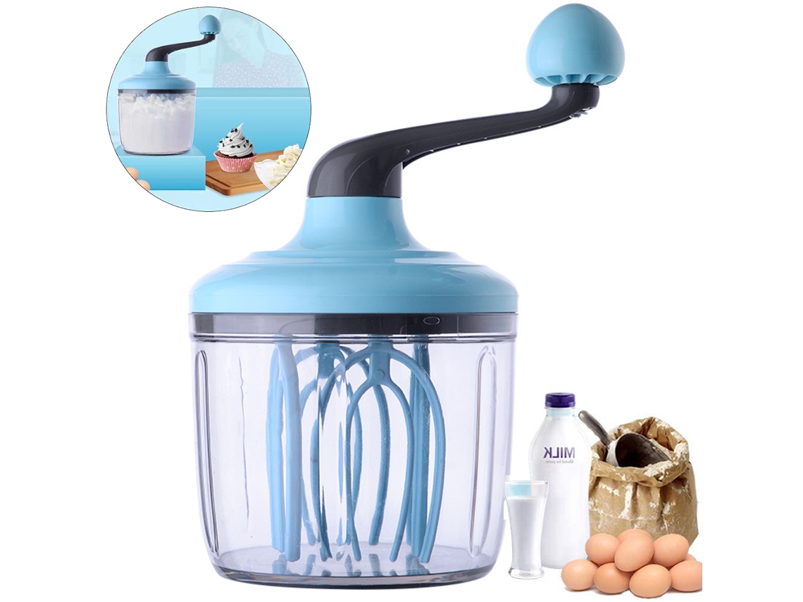 Batidor de huevos multifuncional en material ABS para una mezcla rápida, funcionamiento silencioso con diseño ergonómico, almohadilla antideslizante que garantiza la estabilidad