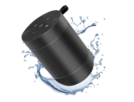 Altavoz Bluetooth portátil 360 HD Sonido fuerte Emparejamiento estéreo Soporte impermeable Tarjeta TF para viajes al aire libre Oficina en casa Neg...