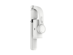 Holder Para Vlogging De Teléfono Con Tripode Oculto, Stick De Equilibrio Antishake, Aluminio Y Plástico, Blanco, 0.86m/33.9in