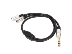 Cable De Audio (compartir Uno A Dos) Cable Divisor De Macho 6.35mm A Dos Hembras 3.5mm