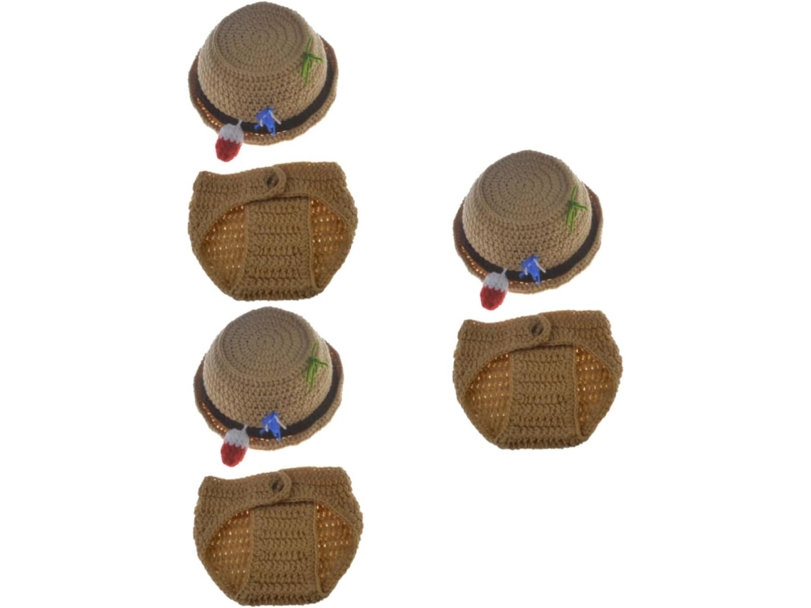 De 6 Piezas Para Fotografía De Manos Con Sombrero Y Pantalones De Lana.