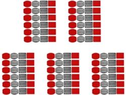 Juego De Accesorios Para Casco 60x: Soportes, Almohadillas, Pegatinas Adhesivas Para Cascos De 7 Y 6 Pulgadas.