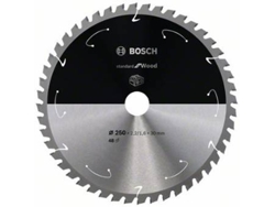 Disco de Sierra Circular BOSCH Standard para Madera Para Sierras a Batería 250x2.2/1.6x30 T48 para Sierras Meia-Esquadria