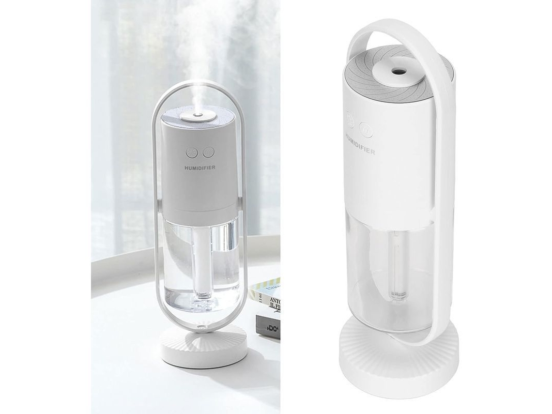 Humidificador portátil mini 2026, rotación de 360°, 2 modos de pulverización para el hogar, la oficina y los viajes (blanco)