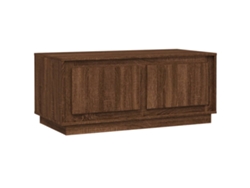 Maison Exclusive - Mesa De Centro Madera Contrachapada Marrón Roble 102x50x44 Cm