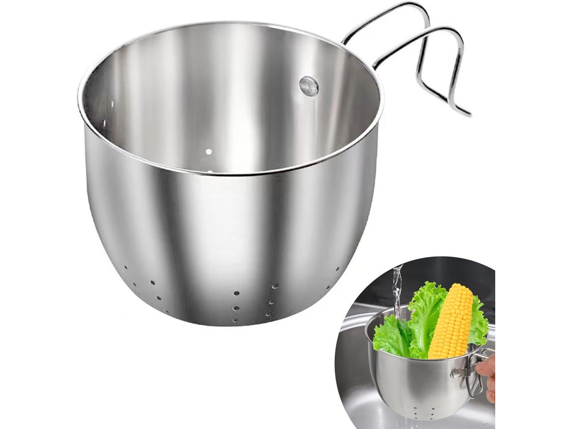 Colector De Alimentos Colgante De Acero Inoxidable, Colador Para Desechos/lavado De Fruta