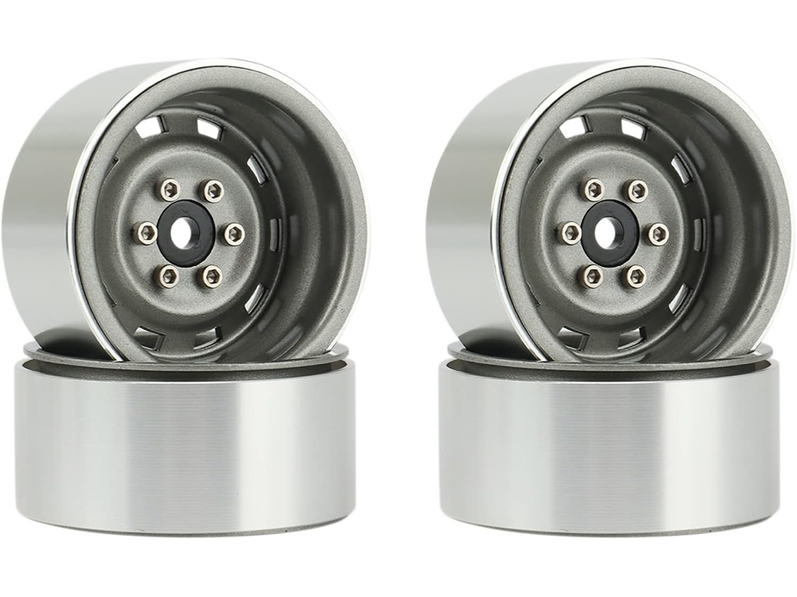 Juego De 4 Bujes Beadlock De Metal De 1,9" Para Coches Rc Crawler 1/10 Axial Scx10 90046 Axi03007 Trx4 D90.2