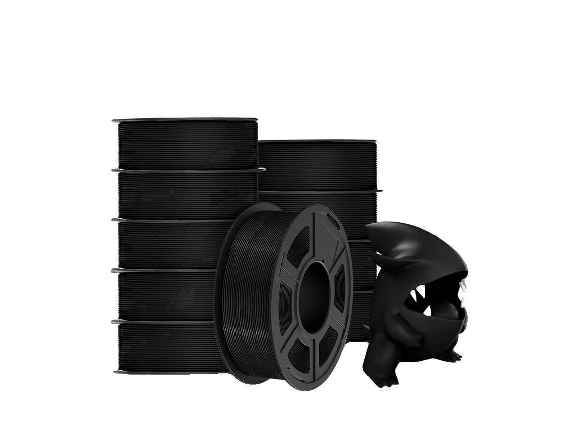 Filamento para impresora 3D, resistencia mejorada, diseño de bobinado preciso, PLA Meta Black, 11 kg OEM