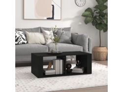 Mesa de Centro Apoyo 100X50X36 cm Derivados Madera Negro